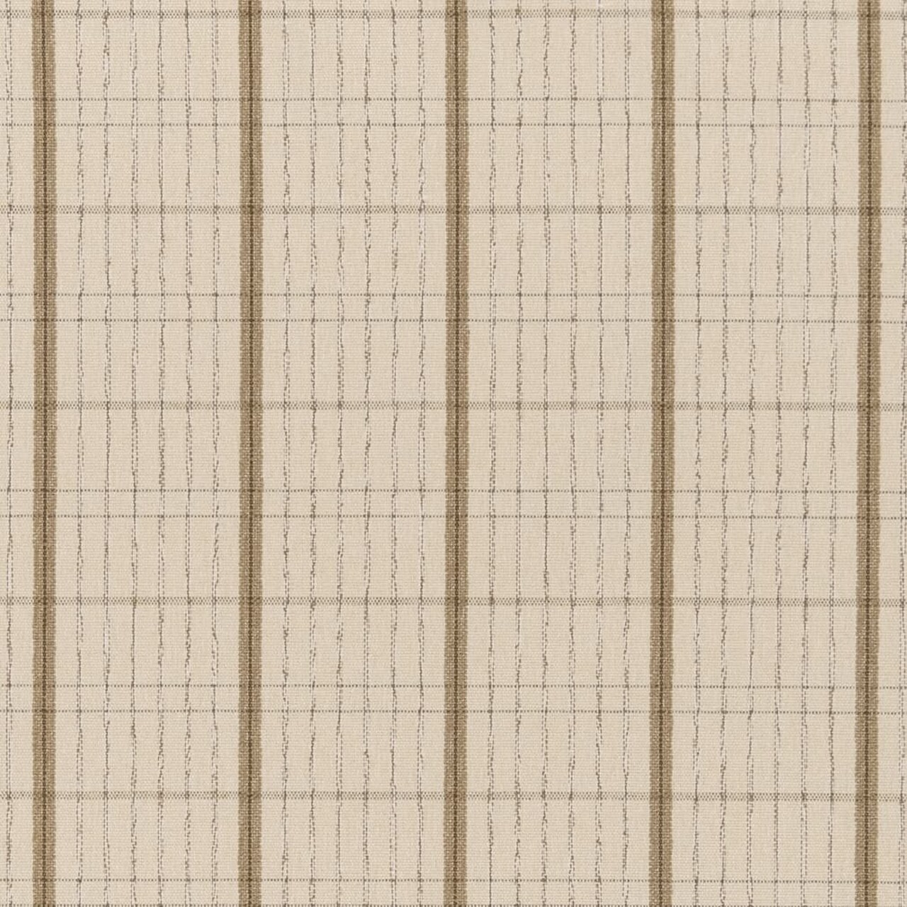 Upholstery Fabric - Beige & Taupe Plaid Upholstery Fabric 54 Inches"
